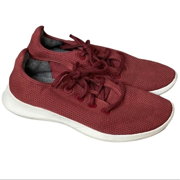 AllBirds Red Tree Runners Sneakers Size 12 - Picture 1 of 10